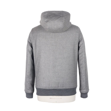 Elegant Wool-Cashmere Men's Jacket with Hood